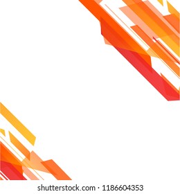 Colorful orange texture vector abstract polygonal pattern. Shining colorful illustration with triangles. Pattern for a brand book's backdrop.