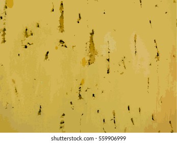 Colorful orange texture wall peeled paint and scratched. Vector illustration.