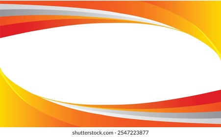 Colorful orange and yellow gradient waves background