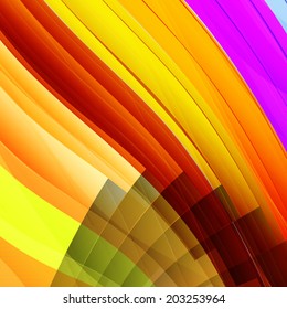 Colorful orange and yellow striped abstract background. Vector Illustration EPS10.
