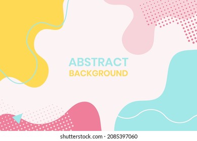 Colorful organic shapes abstrac background