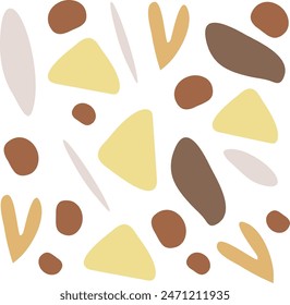 Colorful organic shapes pattern background