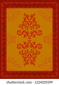 Colorful oriental carpet