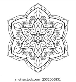 Mandala oriental colorido. Patrón indio para la decoración de la boda.