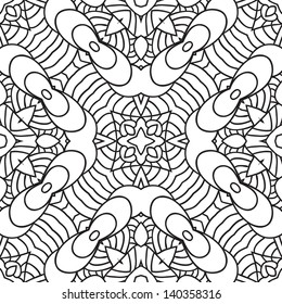 Colorful oriental pattern, seamless geometric wallpaper