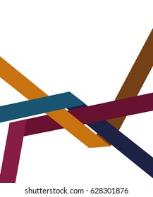 Colorful origami folded lines background design for brochure brochure or flyer