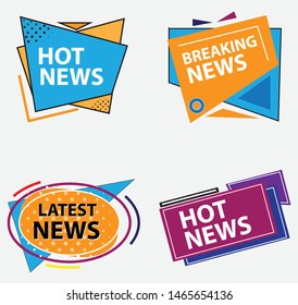 Colorful Origami Latest News Banner Pack