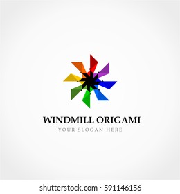Colorful Origami Windmill