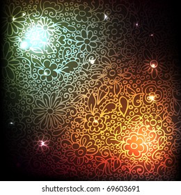 Colorful ornament background (vector Eps10)