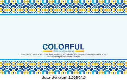 colorful ornament pattern design background	