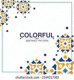 colorful ornament pattern design background