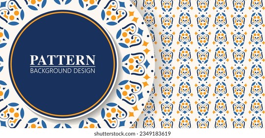 colorful ornament pattern design background