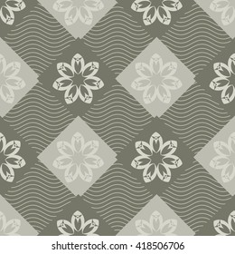 Colorful ornament pattern vector tile for multipurpose use in design