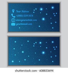 Colorful ornamental business card element
