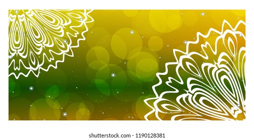 Colorful Ornamental Ethnic Flyer. Templates With Tribal Mandalas. Vector Illustration. For Congratulation or Invitation, Sale Banner