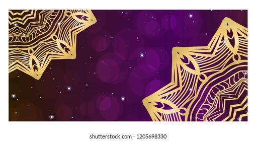 Colorful Ornamental Ethnic Flyer. Templates With Tribal Mandalas. Vector Illustration. For Congratulation or Invitation, Sale Banner