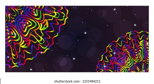 Colorful Ornamental Ethnic Flyer. Templates With Tribal Mandalas. Vector Illustration. For Congratulation or Invitation, Sale Banner