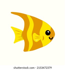 colorida imagen vectorial de peces ornamentales
