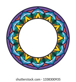 Colorful ornamental frames
