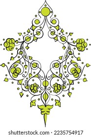 colorful ornamental illustration vector design