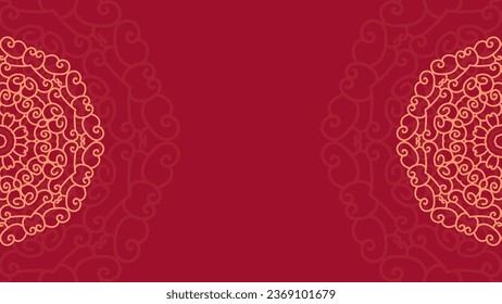 Colorful Ornamental Mandala Background Wallpaper With A Place For Text. Mandala For Print, Poster, Cover, Brochure, Flyer, Banner. Abstract Style Vector illustration EPS 10.