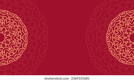 Colorful Ornamental Mandala Background Wallpaper With A Place For Text. Mandala For Print, Poster, Cover, Brochure, Flyer, Banner. Abstract Style Vector illustration EPS 10.