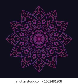 colorful ornamental mandala design background 