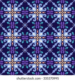 Colorful ornamental pattern in oriental style