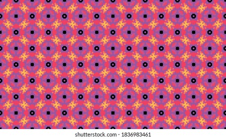 patrón ornamental colorido adecuado para fondo y papel pintado