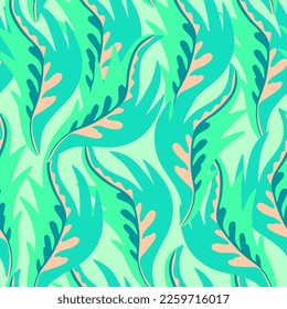 Colorful ornamental psychedelic pattern. Funky vector texture with colorful abstract organic shapes.