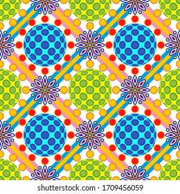 Colorful ornamental vector design for rug. Persian rug, hijab, robe, textile. Arabian ornament with decorative elements. Vector seamless carpet template.