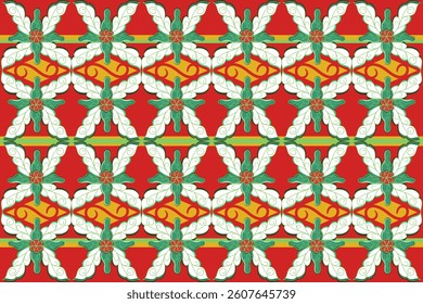 colorful ornaments. Decorative ornaments for fabrics, textiles, wrapping paper, wallpaper, batik, carpets, ceramics, sarongs etc.