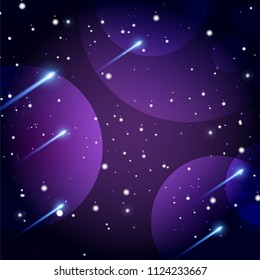 Colorful outer space background. Vector astrology mystic illustration.