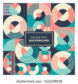 Colorful Ouval Shapes Abstract Background
