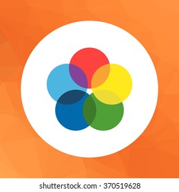 Colorful overlapping circles