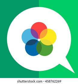 Colorful overlapping circles