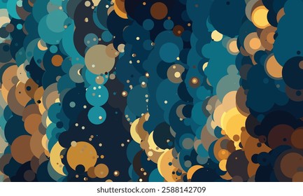 Colorful Overlapping Circles Creating a Mesmerizing Abstract Background