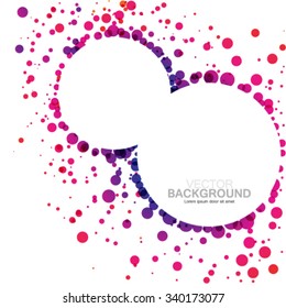 Colorful Overlapping Circles Design Background