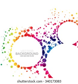Colorful Overlapping Circles Design Background