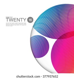 Colorful Overlapping Circles Design Background