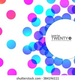 Colorful Overlapping Circles Design Background