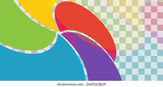 Colorful overlapping circles of infographic pie chart divided into 4 parts. Diagram, chart with 4 steps, options, parts, processes with colorful petals. Vector Illustration.	
