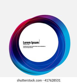 Colorful Overlapping Circles Layout/Design Cover Background
