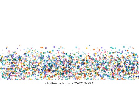 Colorful overlapping square shapes background
