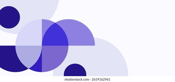 Formas geométricas minimalistas de vetor semicírculo de sobreposição colorida. Cartazes abstratos brilhantes para banner, corporativo, site, relatório, folheto e apresentação. Plano de fundo do conjunto de slides da conferência.