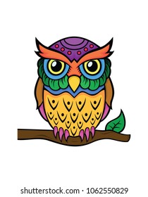 Colorful owl design