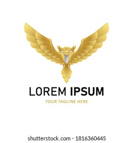 Colorful Owl Logo Design. Gradient Animal Logo Style