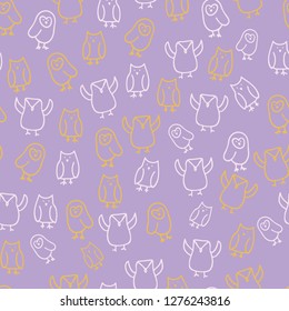 colorful owl seamless repeat pattern. great for background, textile and products