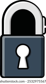 "Colorful Padlock Icon – Secure Lock Vector Illustration in EPS Format for Digital and Print Design"