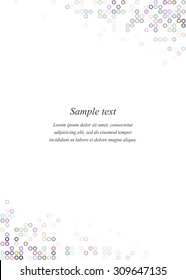 Colorful page corner design template set